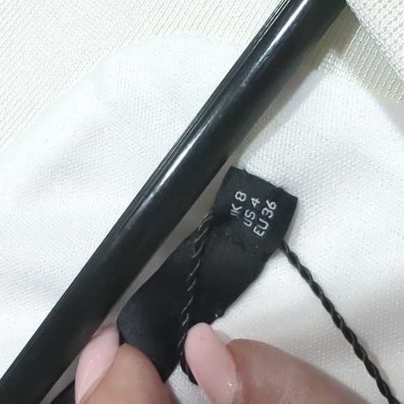 NWT KAREN MILLEN ITALIAN STRUCTURED WHITE DRESS - Picture 12 of 12